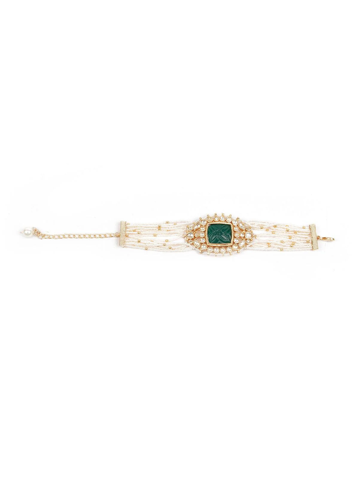 Odette Women Stunning Embellished Gold Bracelet - Image 3