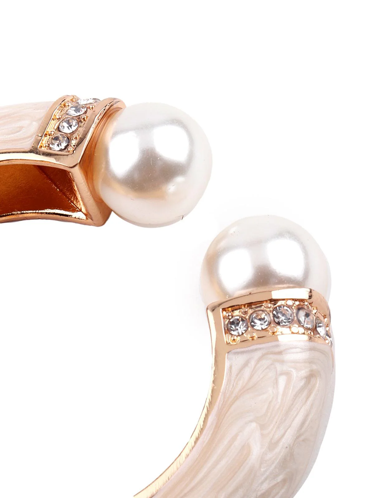 Odette Stunning Gold Kada Bracelet For Women - Image 6