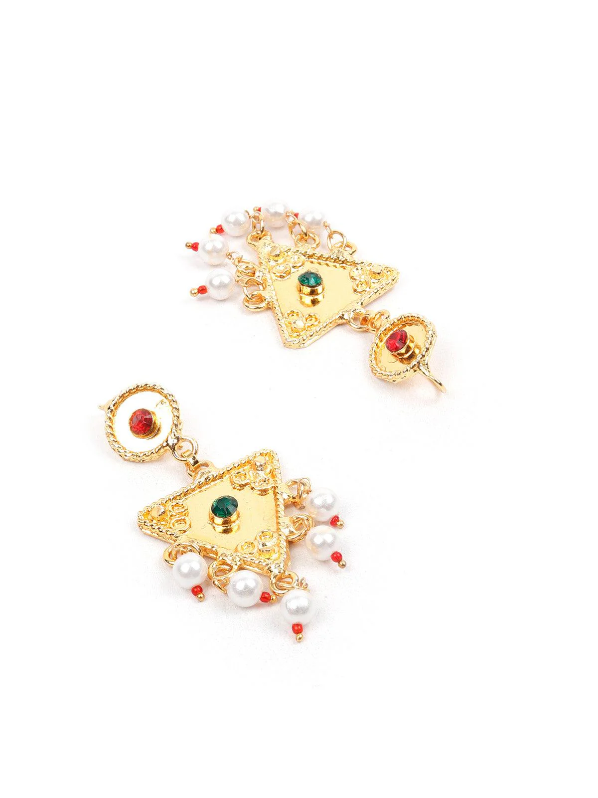 Odette Stunning Gold Long Necklace Set For Women - Image 6