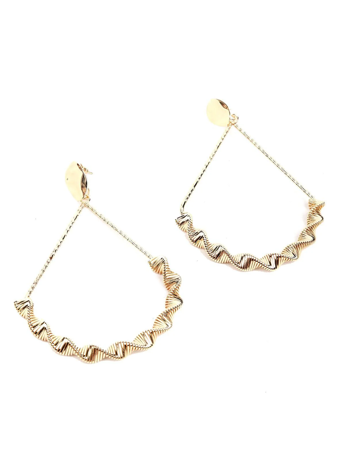 Odette Women Gold Metal Earrings - Image 5