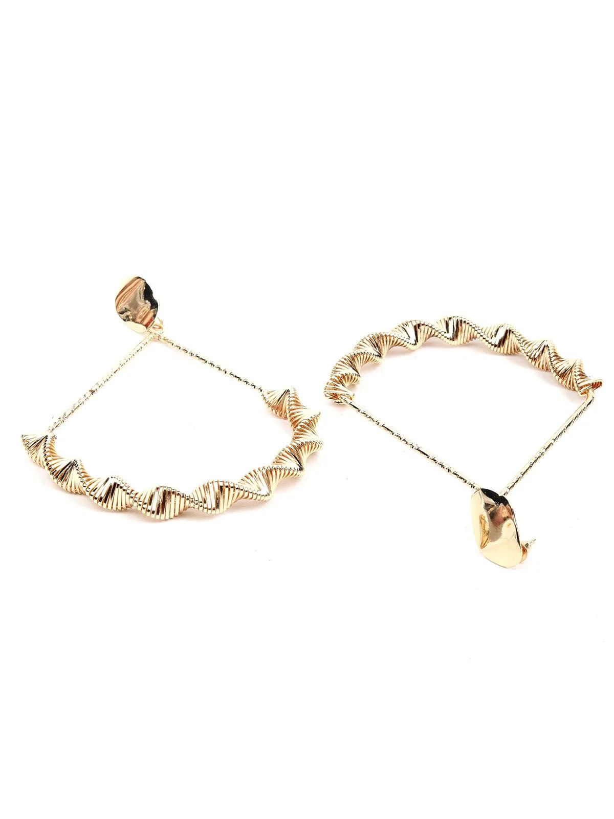 Odette Women Gold Metal Earrings - Image 6
