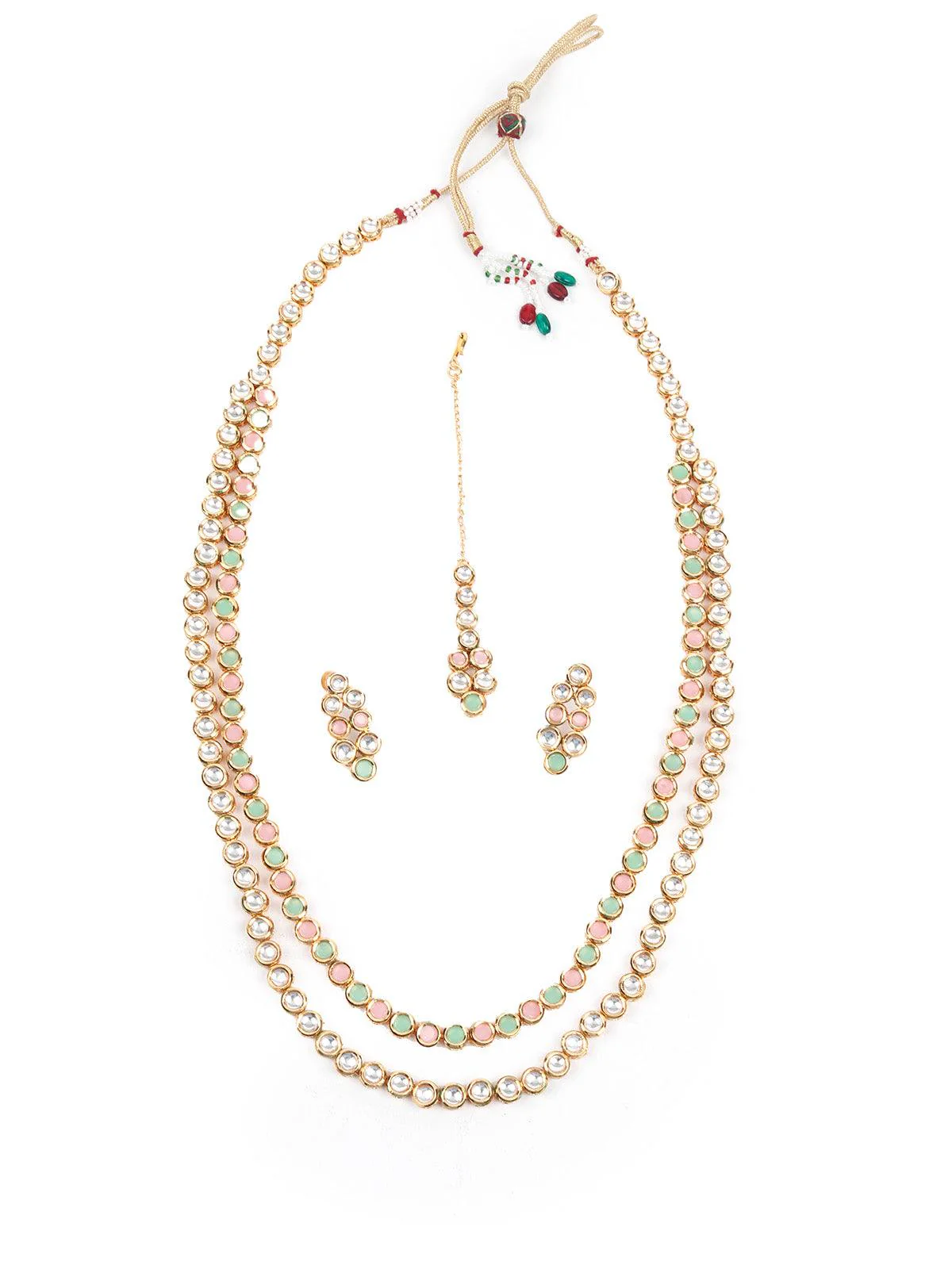 Odette Stunning Long Double Sided Necklace Set For Women - Image 3