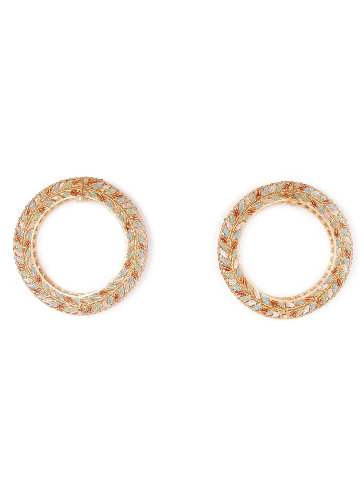 Odette Women Stunning Multicolored Ethnic Bracelet - Image 3