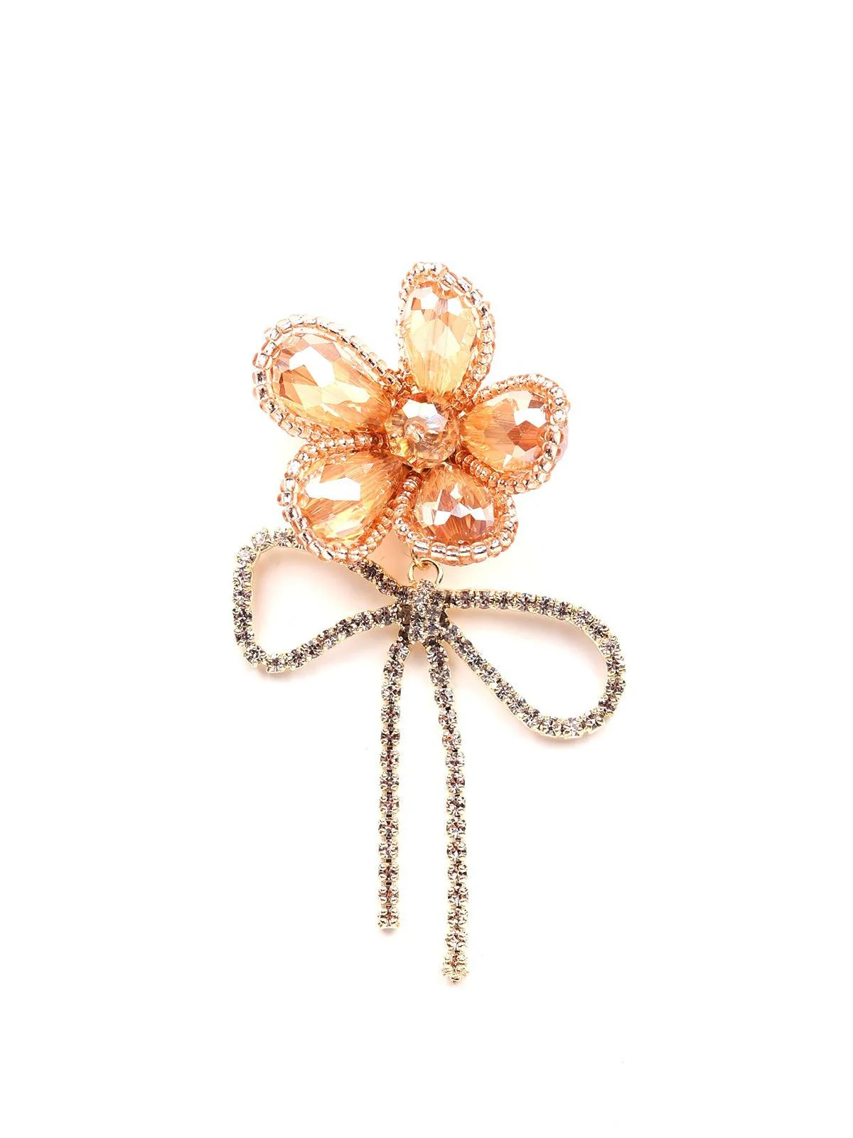 Odette Women Orange Metal Earrings - Image 4