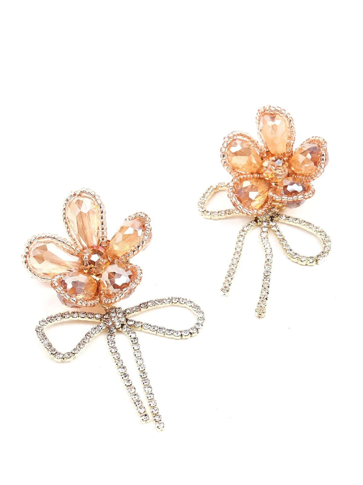 Odette Women Orange Metal Earrings - Image 6