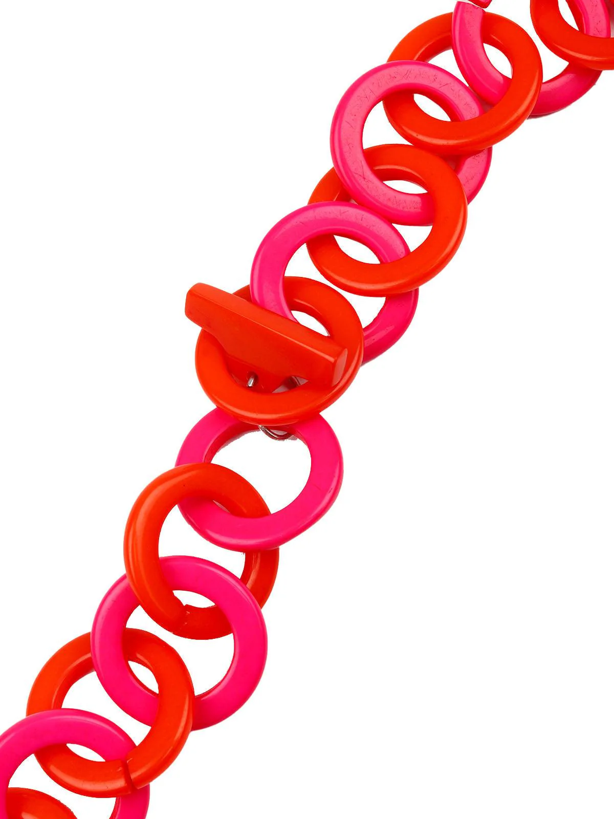 Odette Women Stunning Pink And Orange Shaded Statement Necklace - Image 6