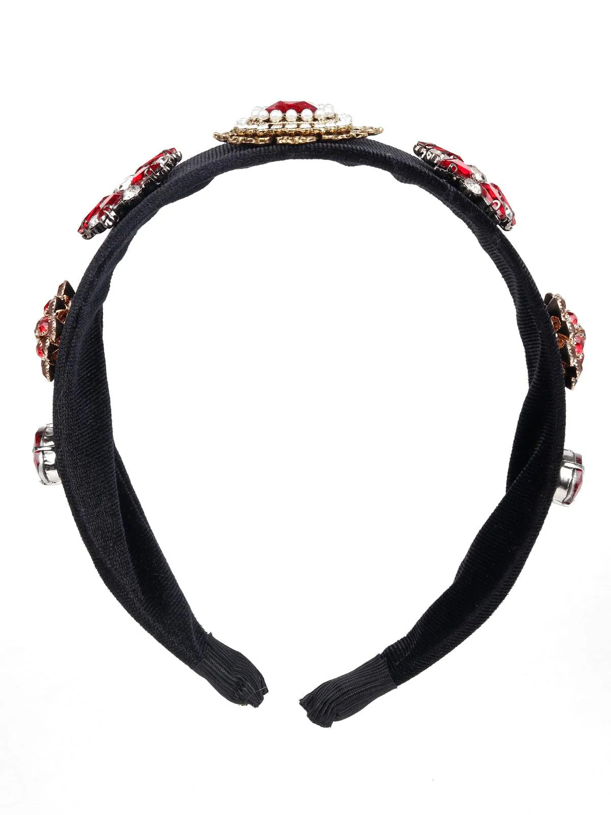 Odette Women Blackc Rhinestones Hairband - Image 3