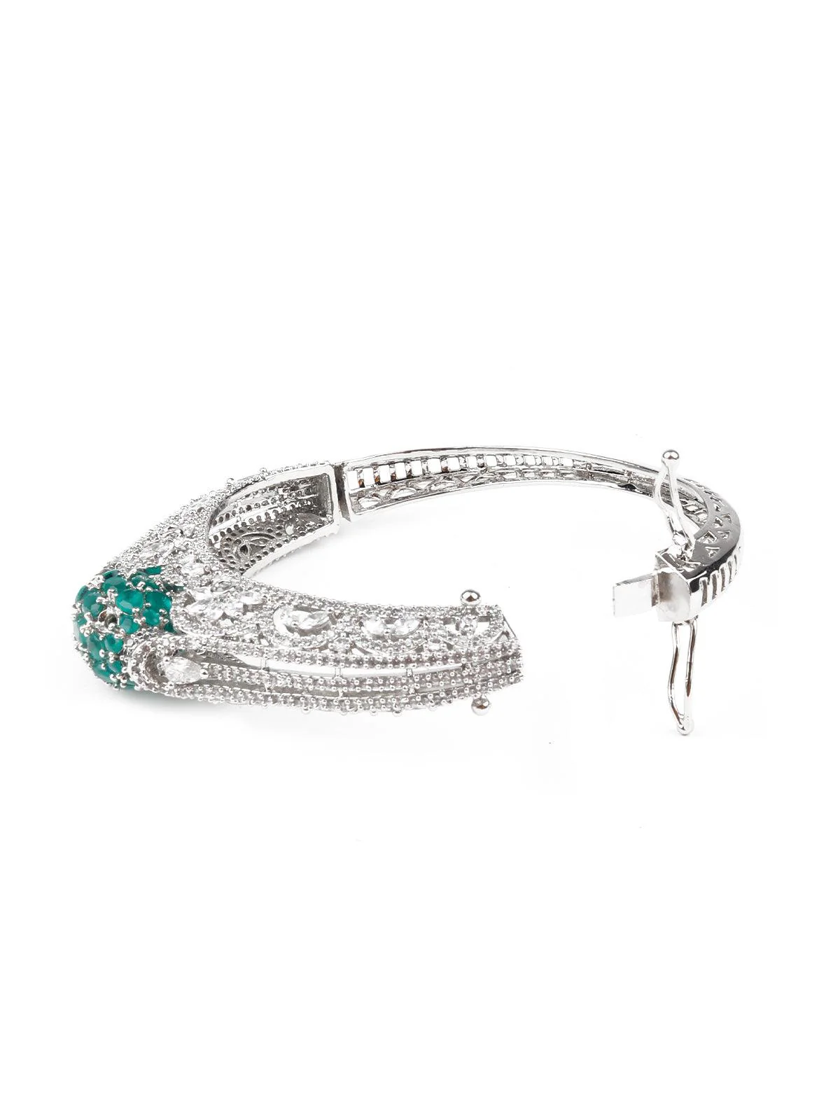 Odette Women Stunning Silver Studded Bracelet - Image 6