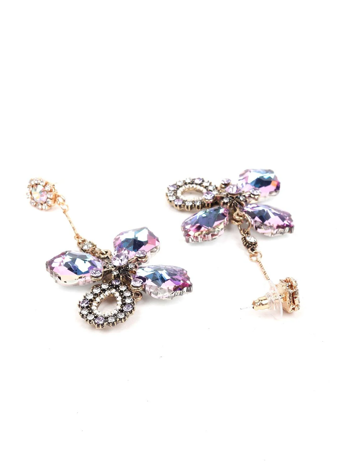 Odette Women Multicolour Metal Earrings - Image 5