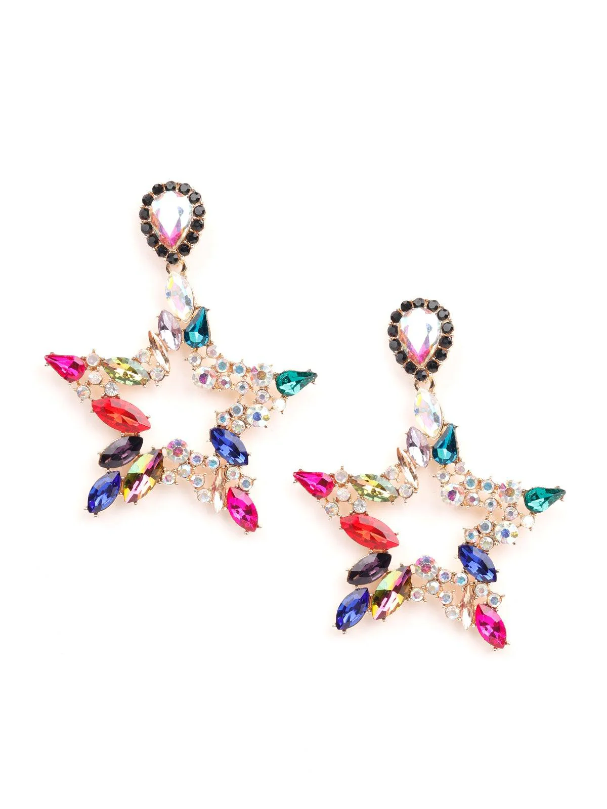 Odette Women Multi Metal Earrings - Image 4