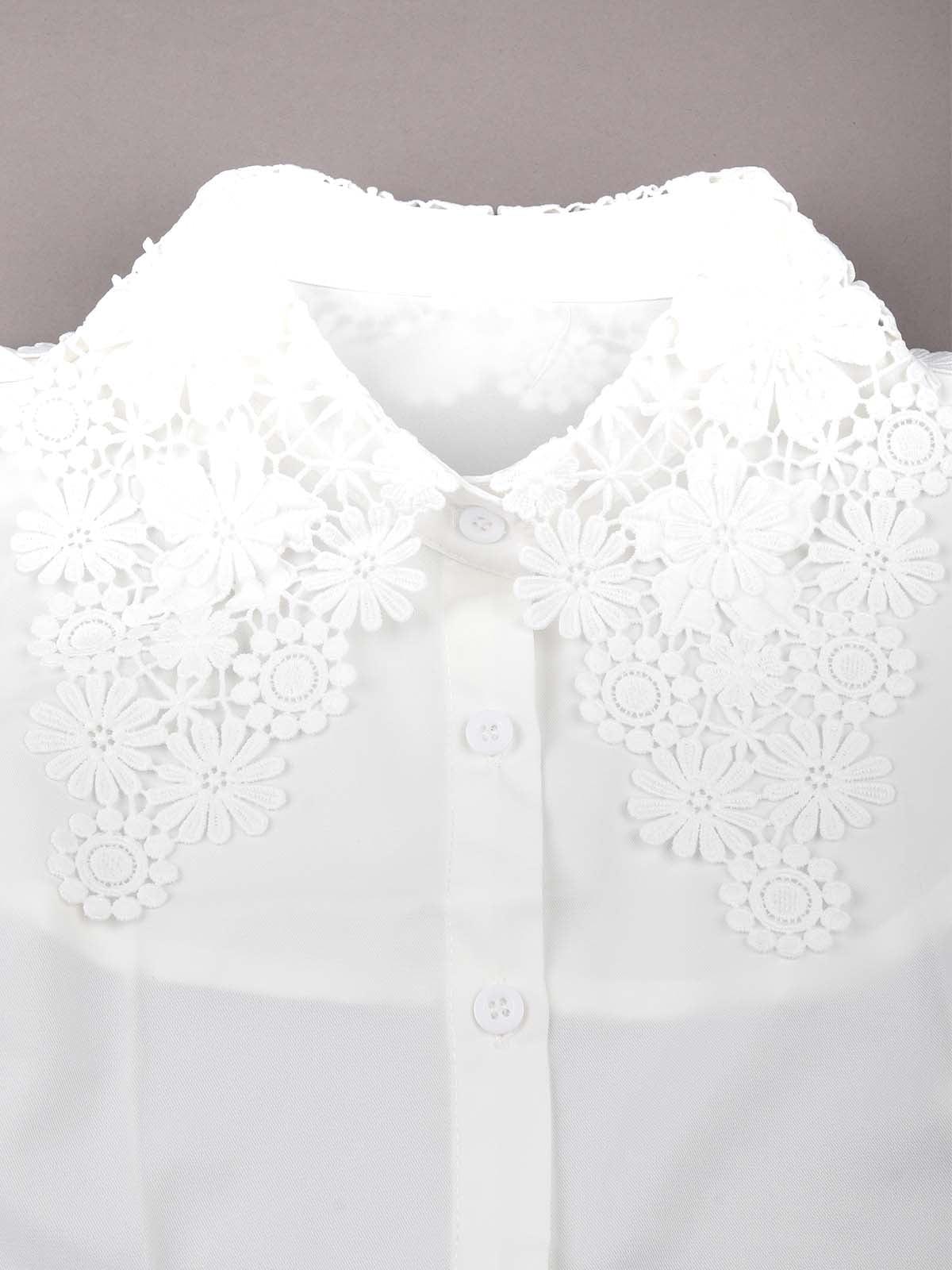 Odette Stunning White Floral Detachable Collar For Women - Image 4