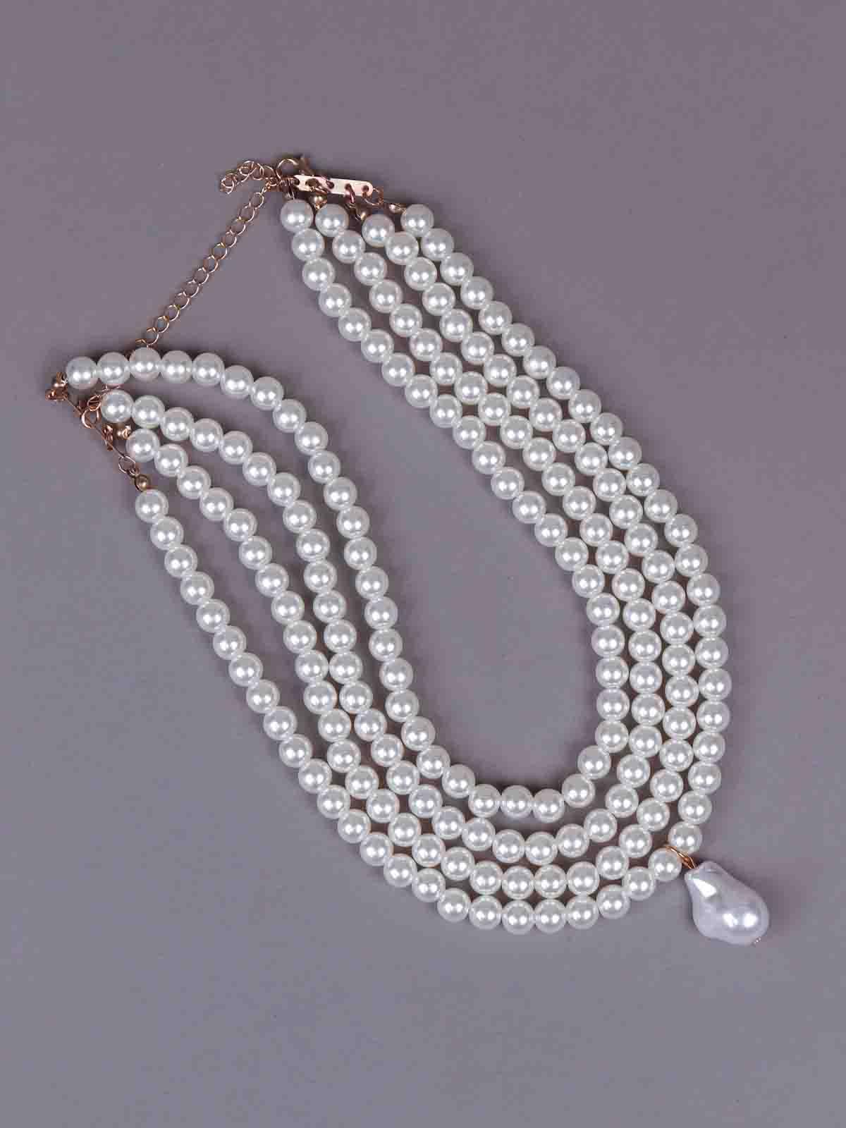 Odette Women Silver Metal Necklace - Image 4