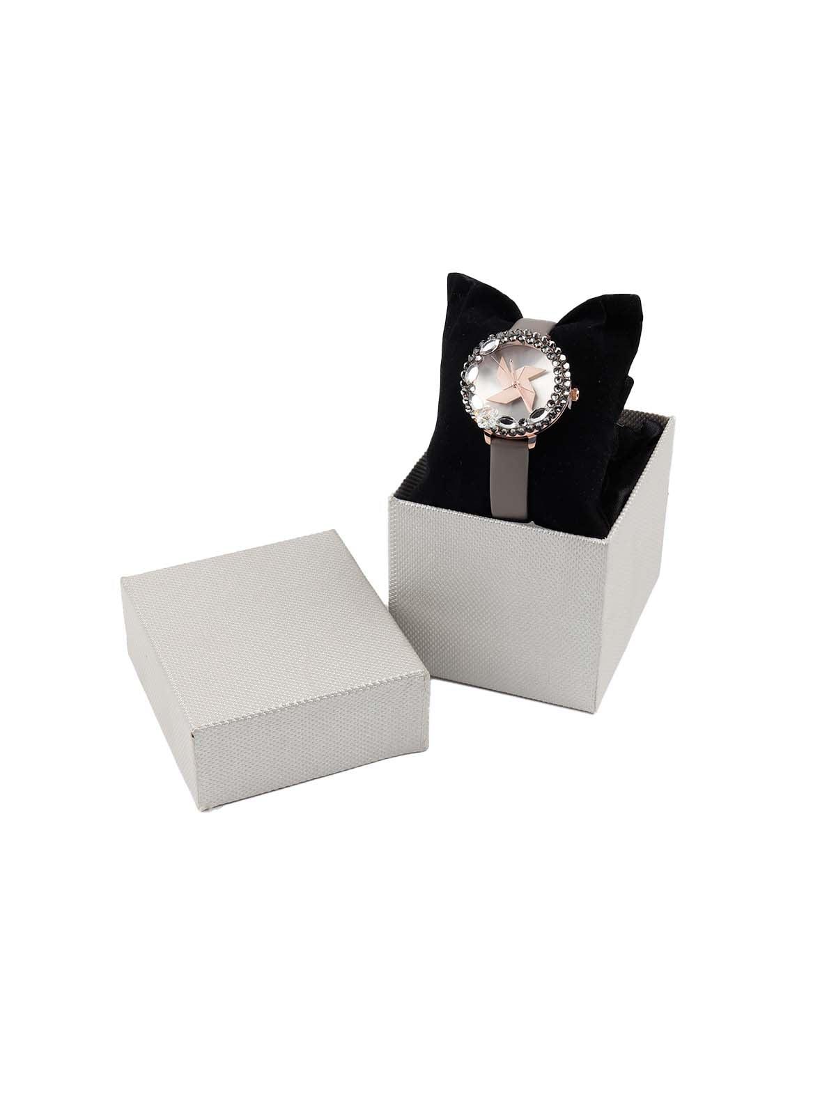 Odette Stylish Embellished Rounded Wristwatch For Women - Image 6