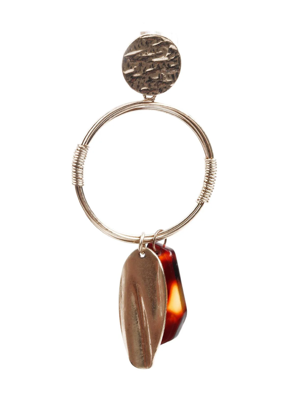 Odette Women Stylish Gold Hoop Earrings - Image 2