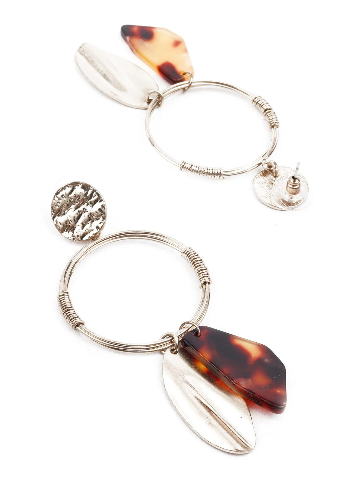 Odette Women Stylish Gold Hoop Earrings - Image 3