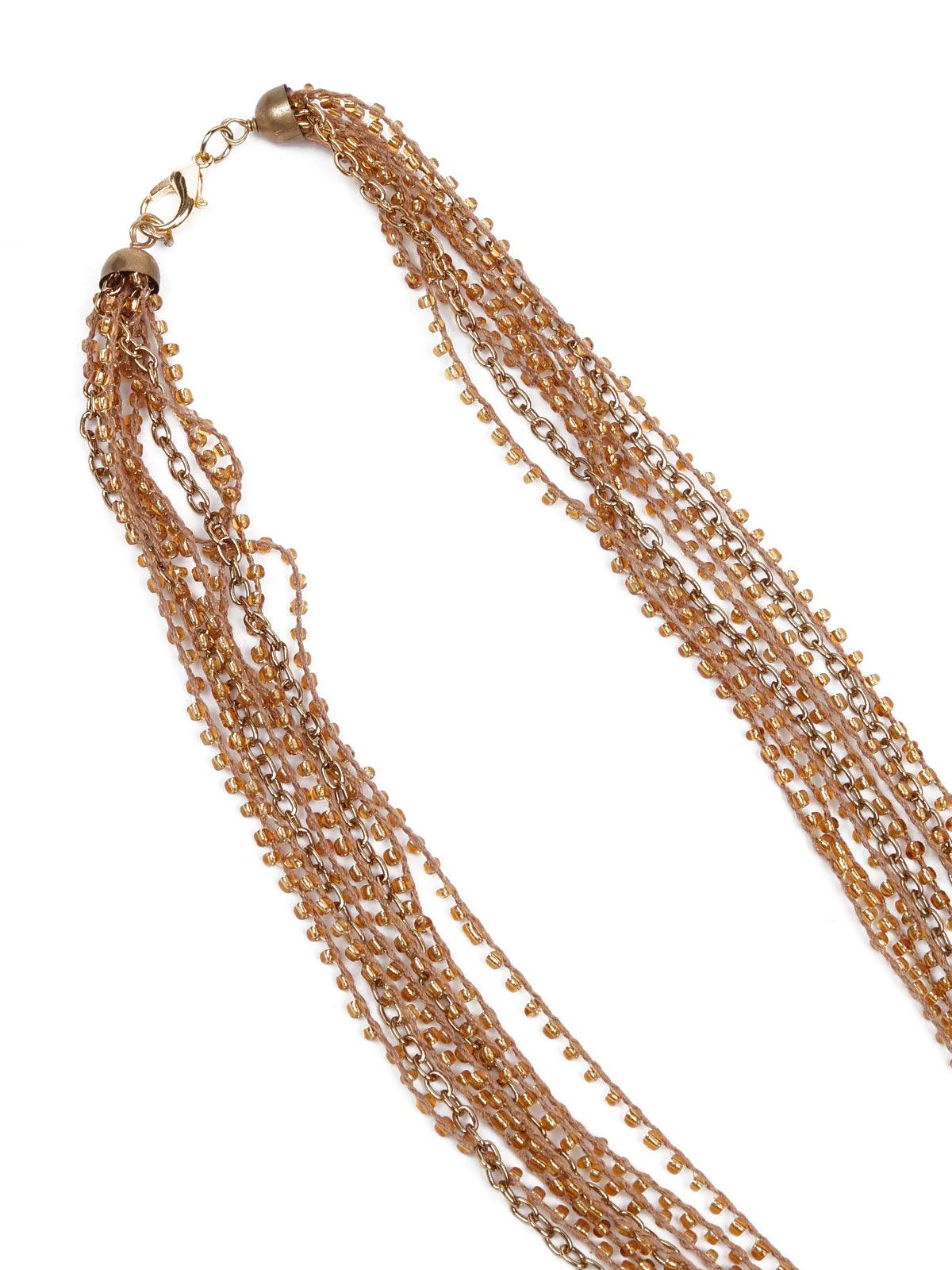 Odette Women Brown Metal Necklace Set - Image 6