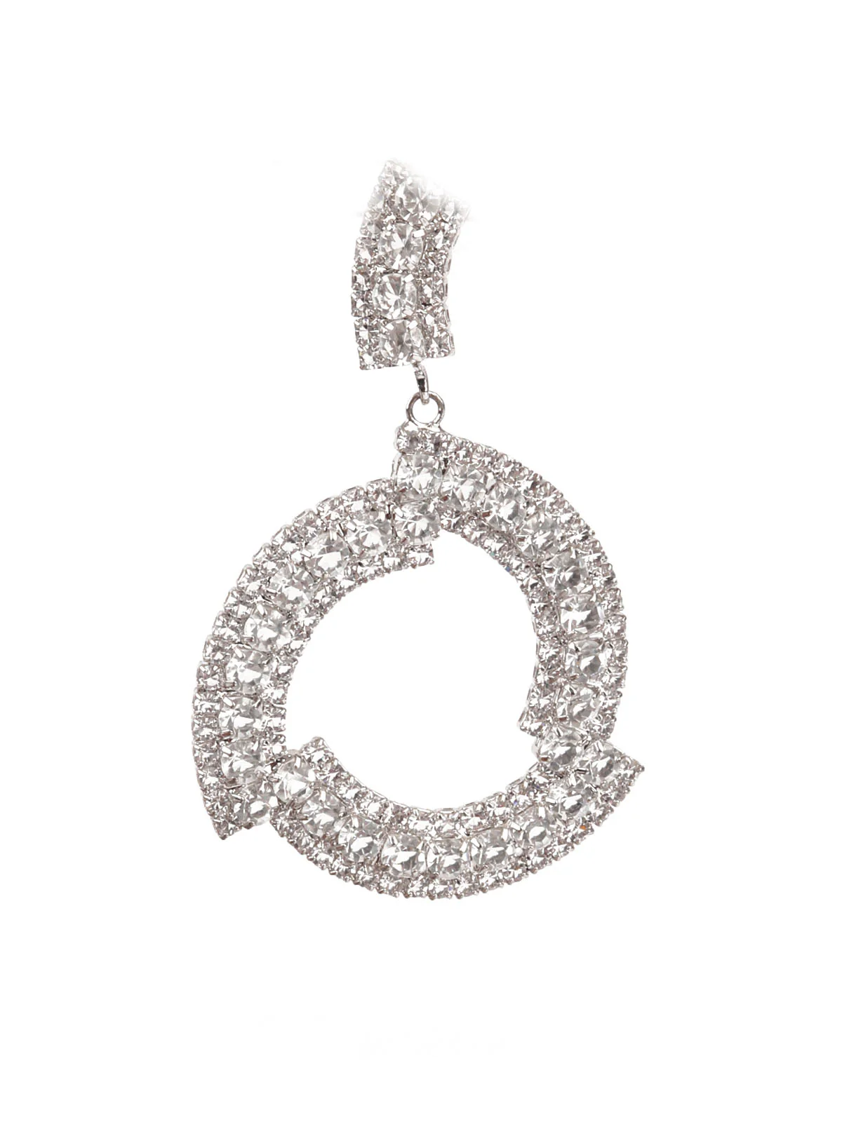 Odette Women Sunshine Big White Hoop Earrings - Image 2