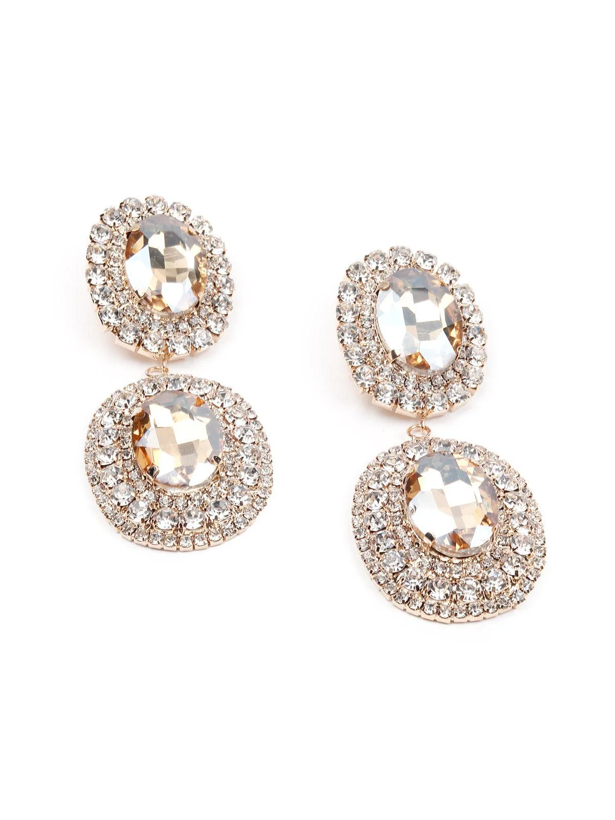 Odette Women Silver Metal Earrings - Image 2