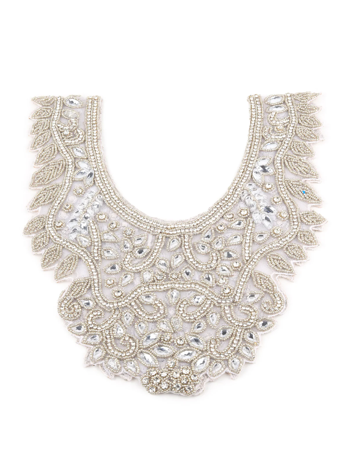 Odette Women The Glamorous Grey Embroidered Cape - Image 6