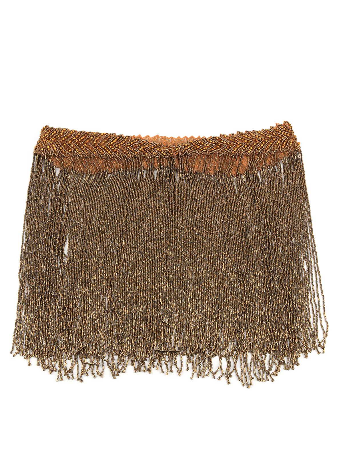Odette Women The Glitzy All- Tassels Bronze Colored Cape - Image 7