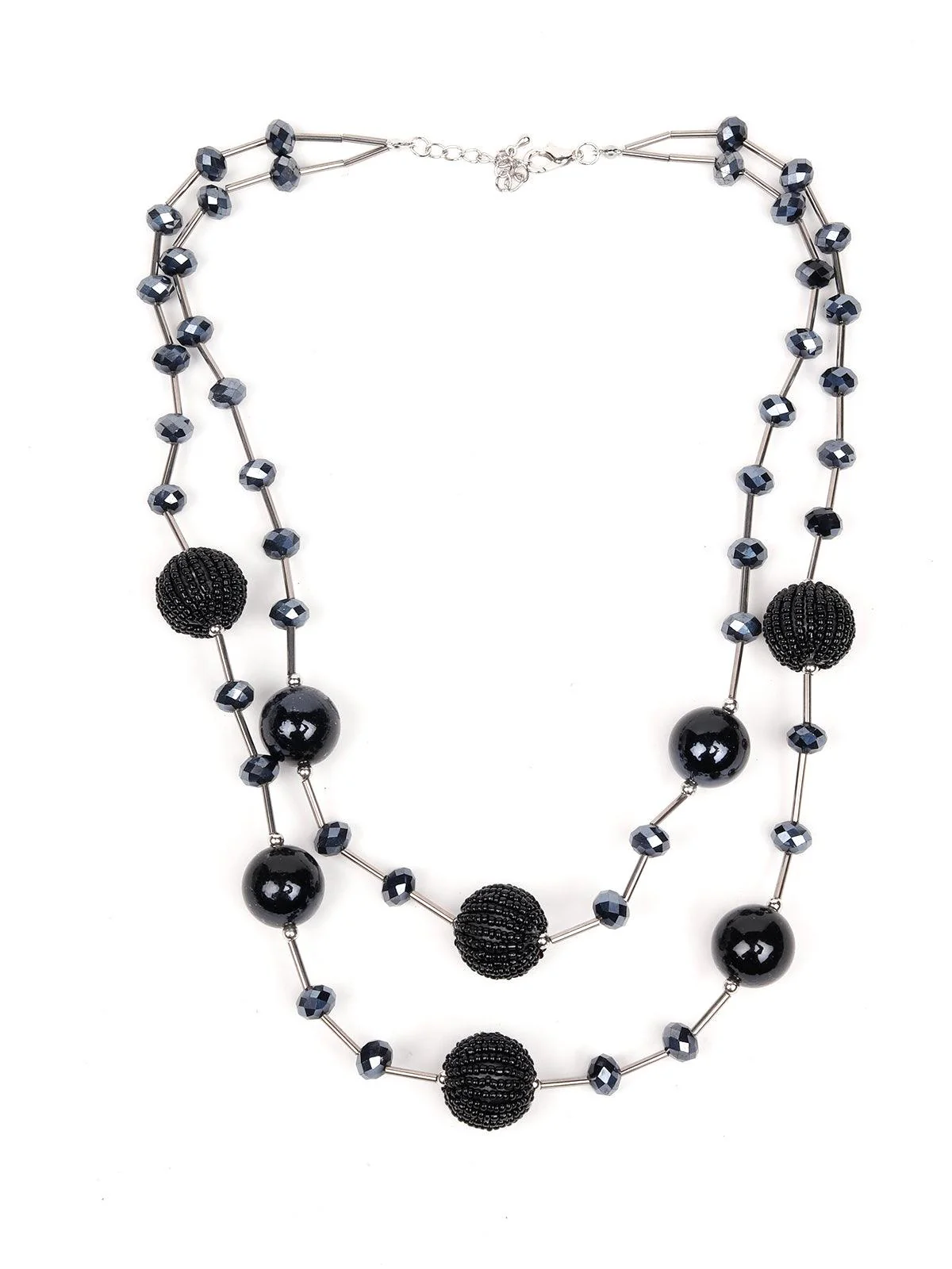 Odette Women Black Metal Necklace - Image 3