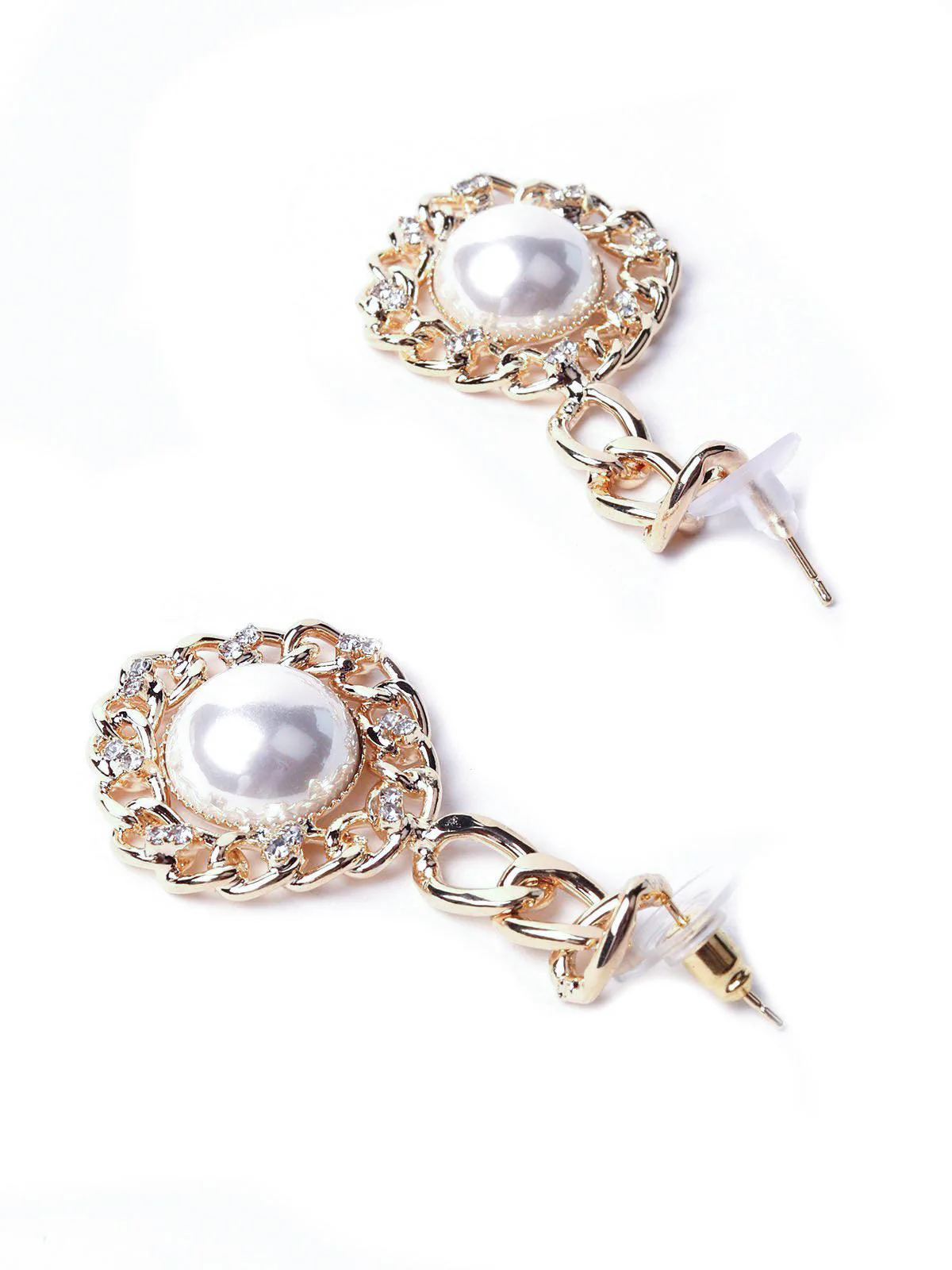 Odette Women Gold Metal Earrings - Image 6