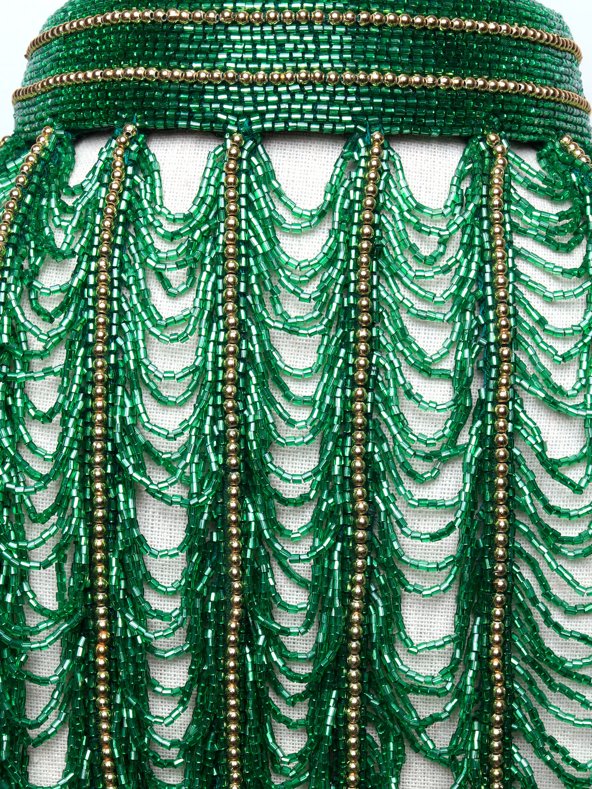 Odette Women The Green And Golden Beaded Cape - Image 7
