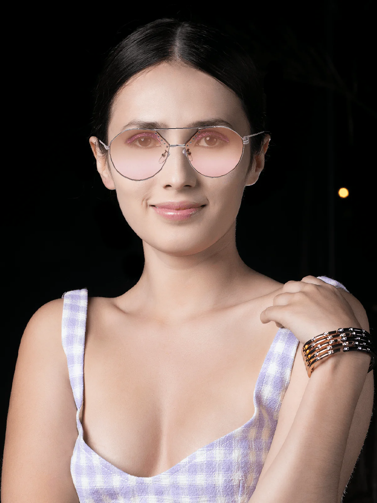 Odette Women High-Index Acrylic Sunglasses - Image 2