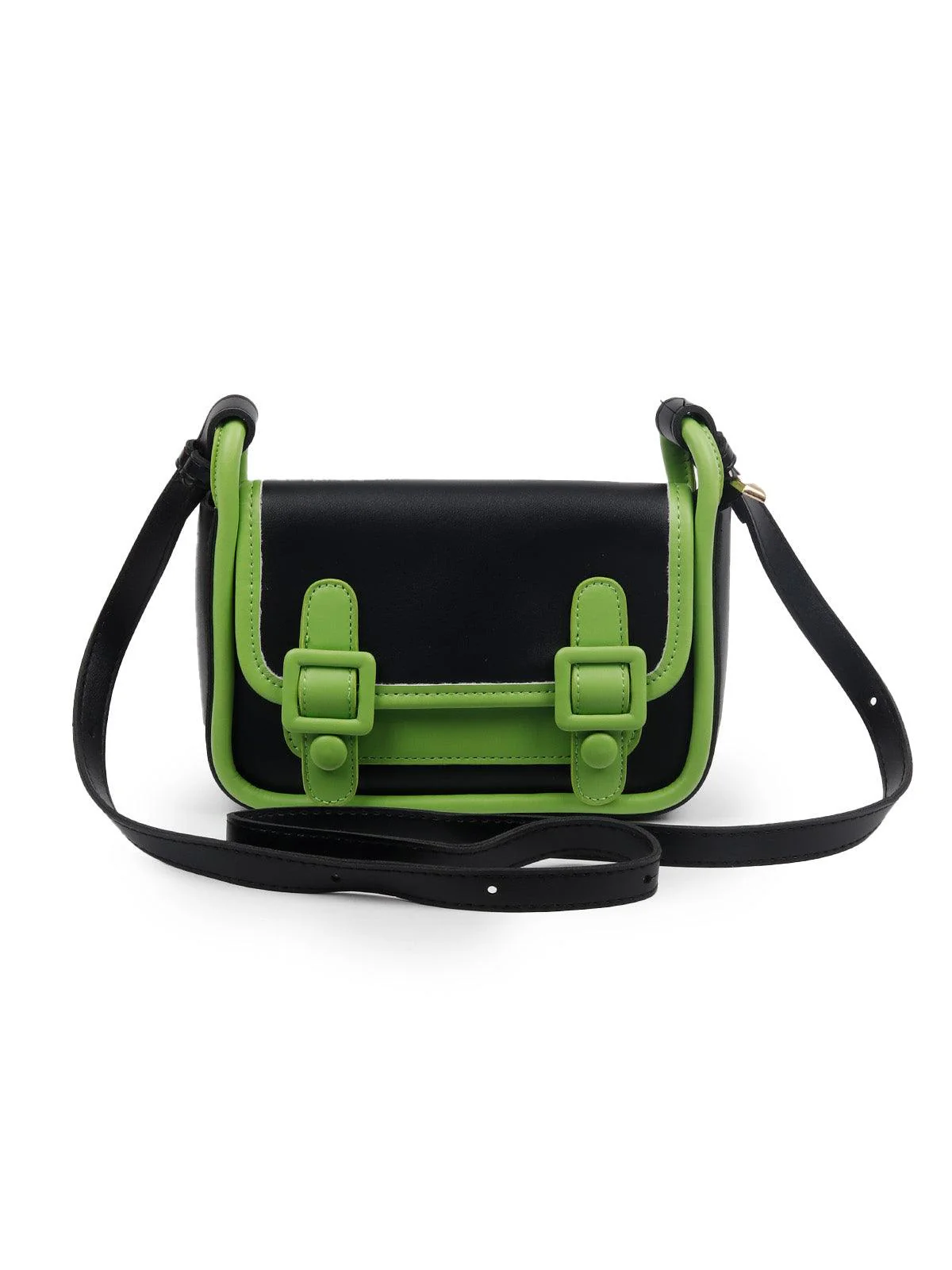 Odette Women The Very Smart Green And Black Clutch Bag - Image 4
