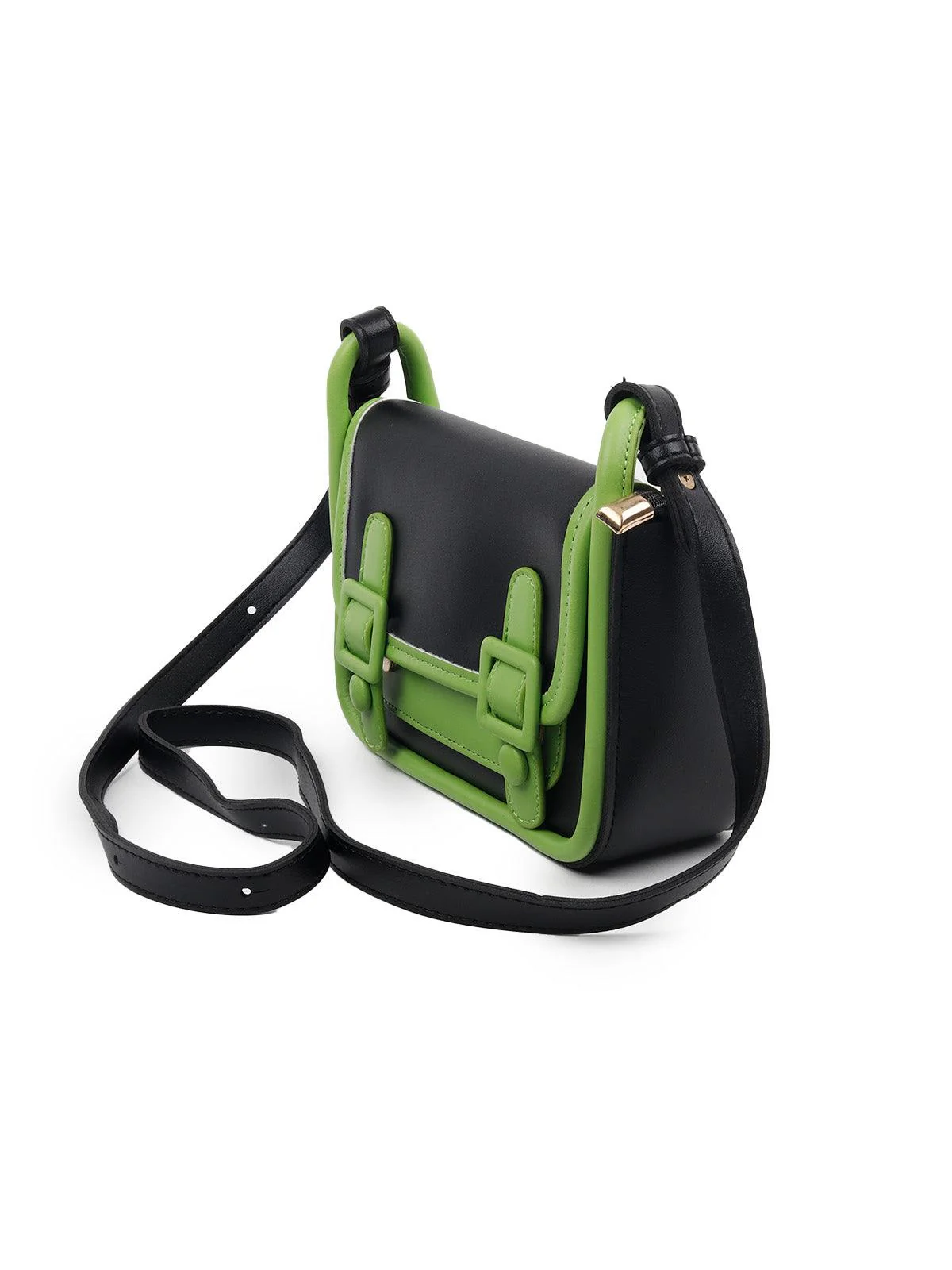Odette Women The Very Smart Green And Black Clutch Bag - Image 5