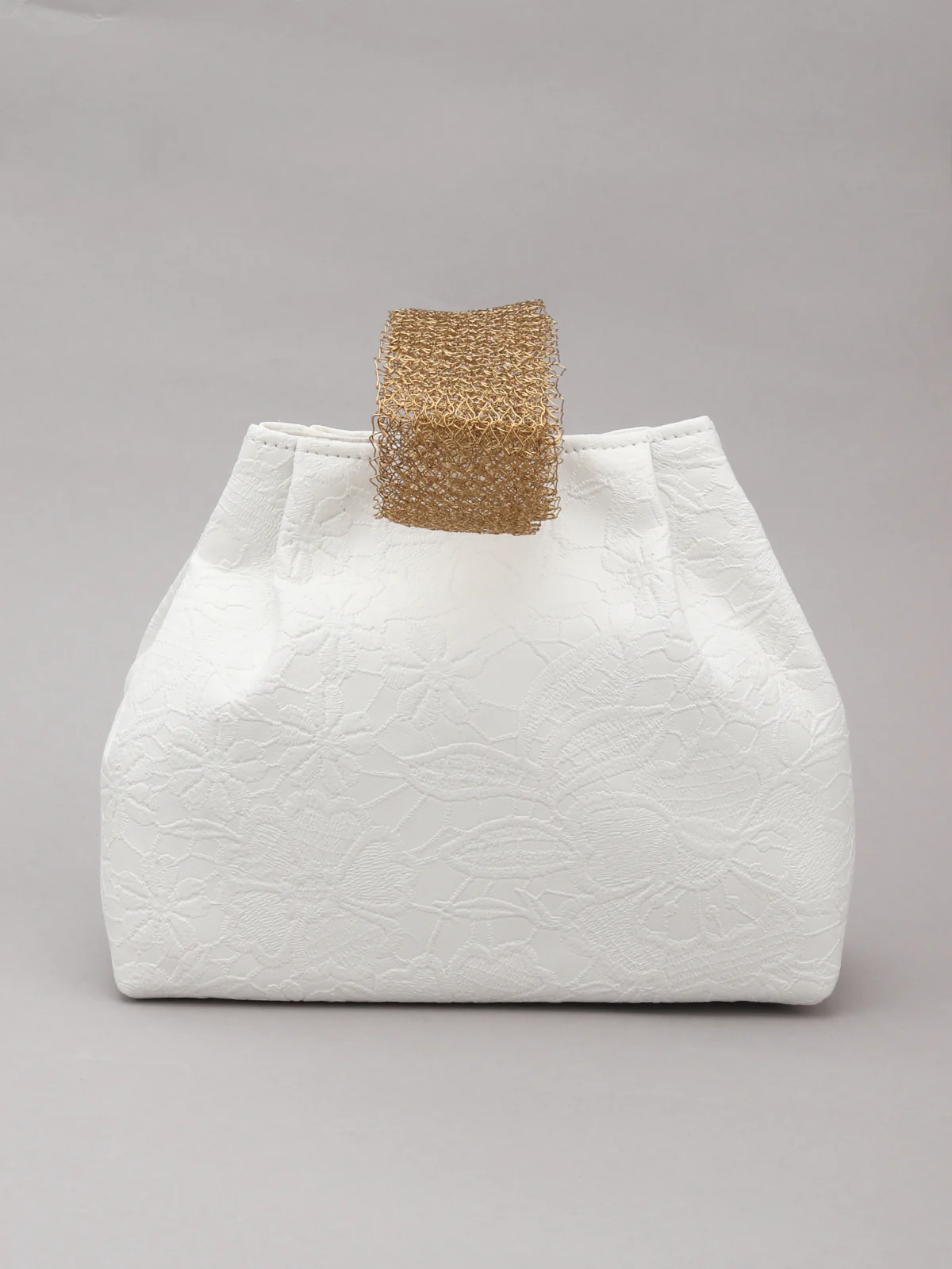 Odette Women The Very Stylish Beige Clutch Bag - Image 5