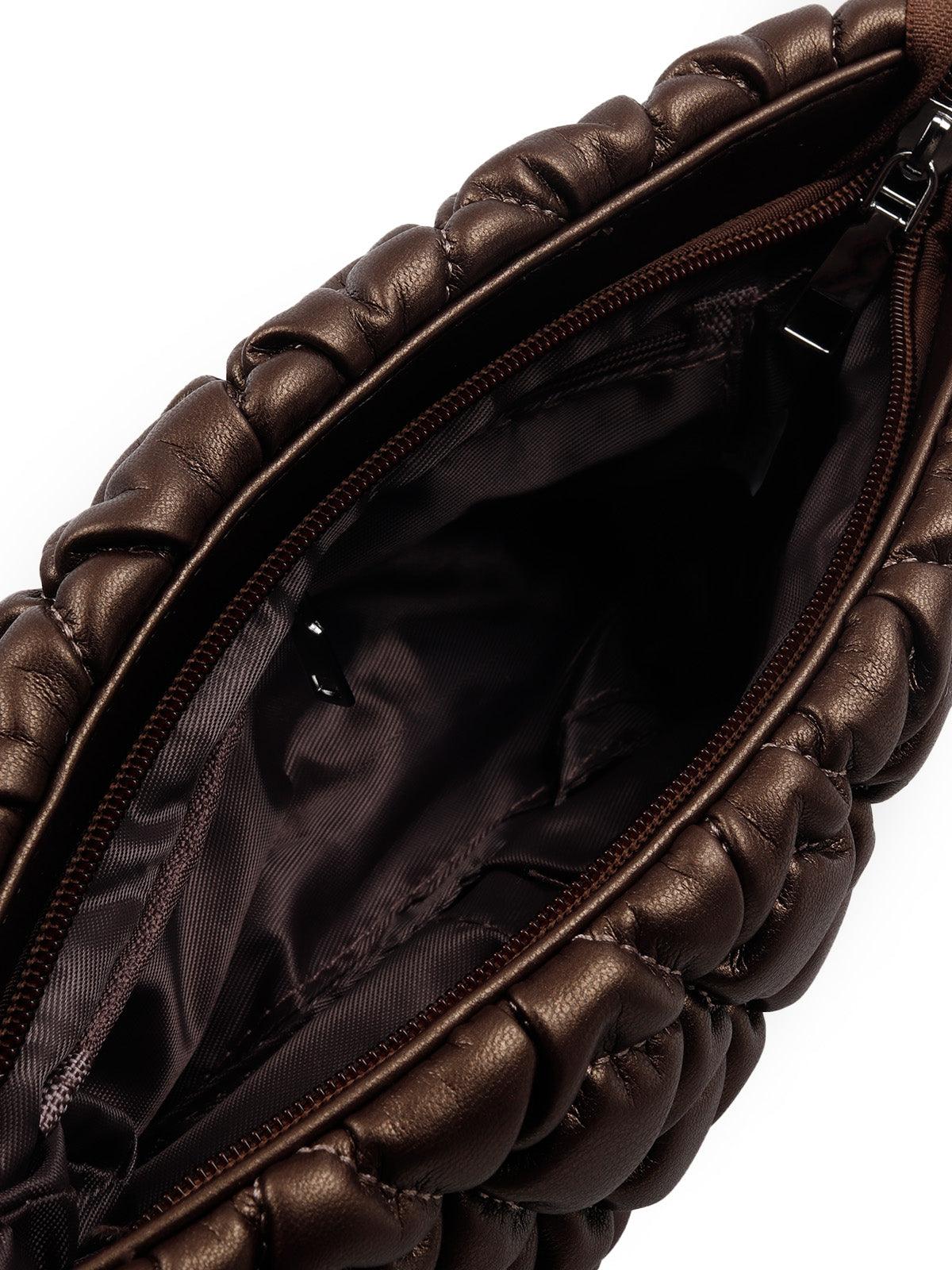 Odette Women The Very Stylish Chocolate Brown Clutch Bag - Image 3