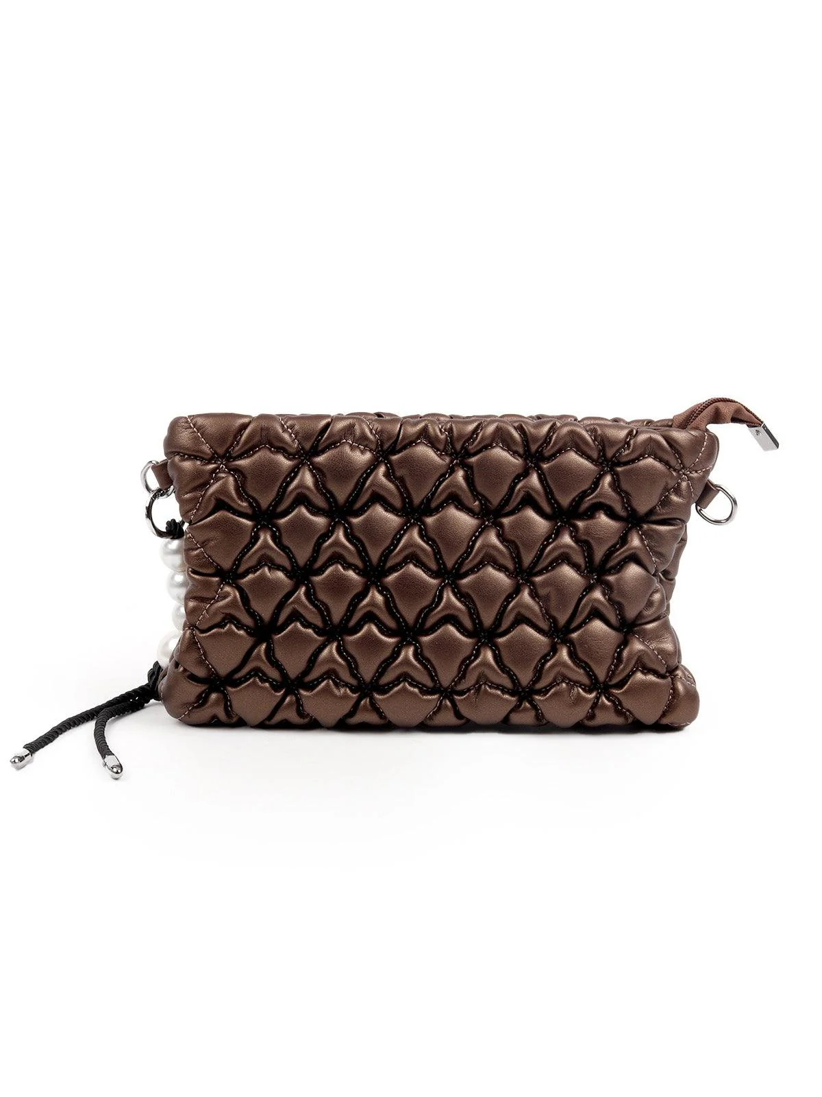 Odette Women The Very Stylish Chocolate Brown Clutch Bag - Image 6
