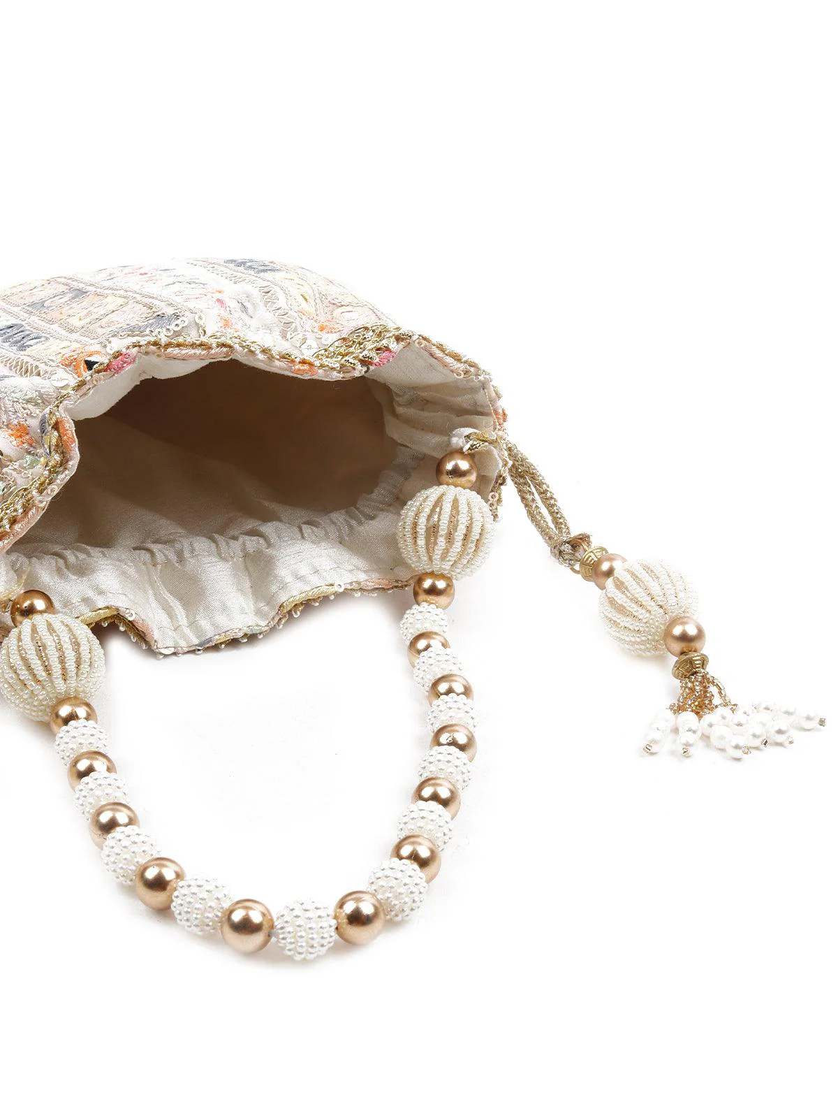 Odette Women The Very Stylish Multicolored Potli Bag - Image 6