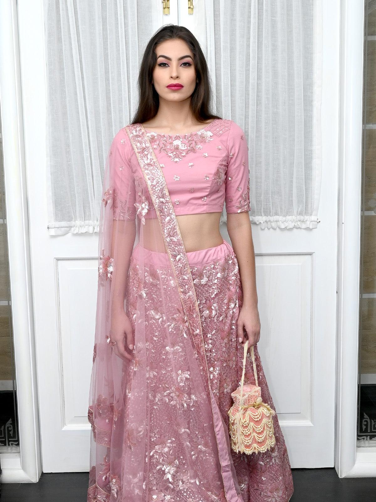 Odette Women The Very Stylish Peach Potli Bag - Image 2