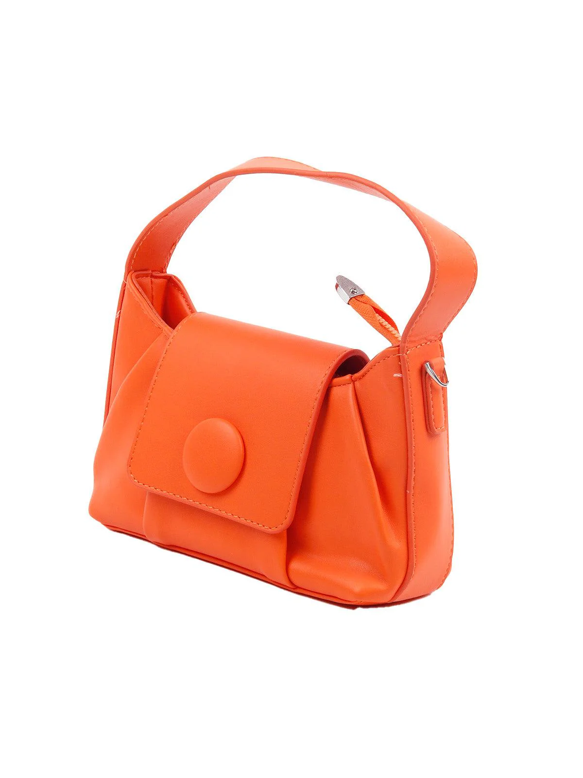 Odette Women The Very Stylish Pop Out Orange Clutch Bag - Image 5