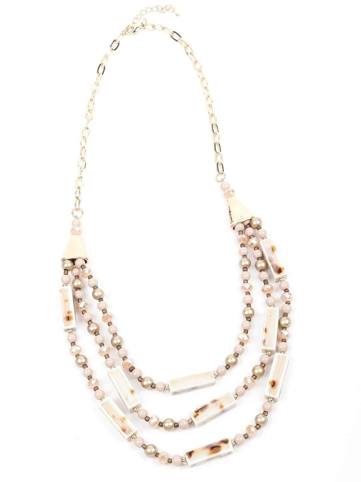 Odette Women Begie Beaded Chain - Image 3