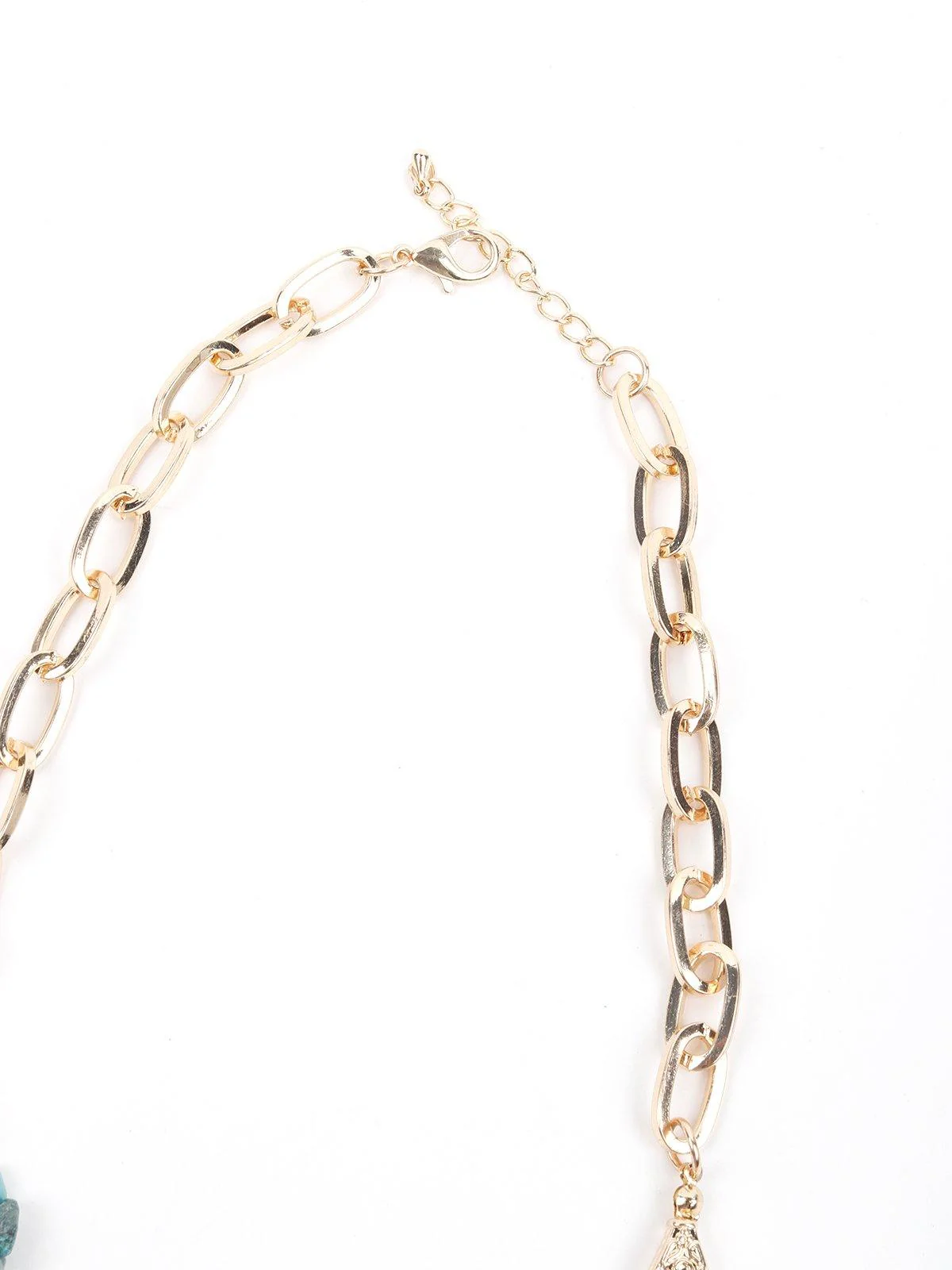 Odette Women Blue Stone Metal Necklace - Image 5