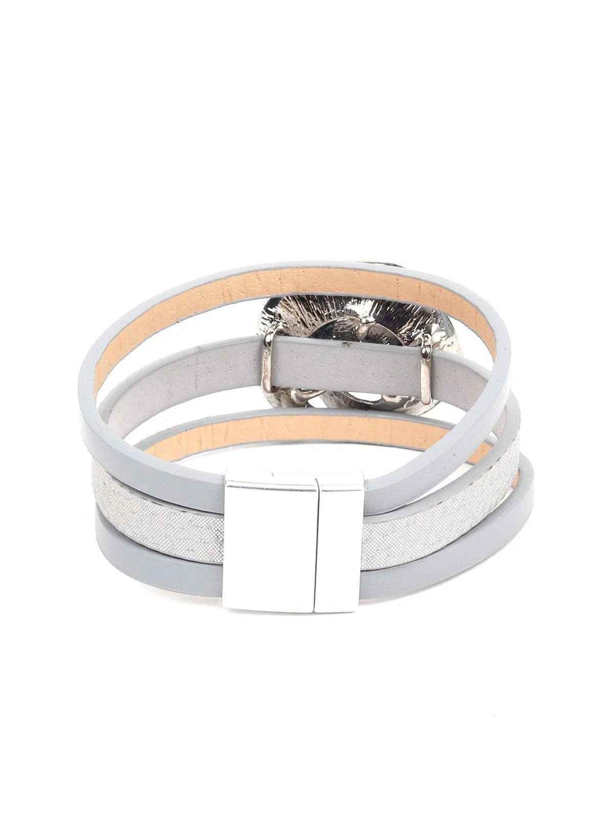 Odette Women Grey Metal Bracelet - Image 6