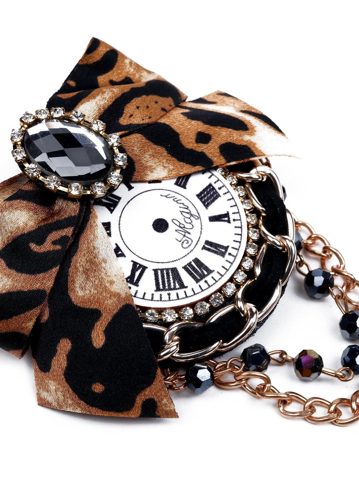 Odette Women Brown Metal Brooch - Image 5