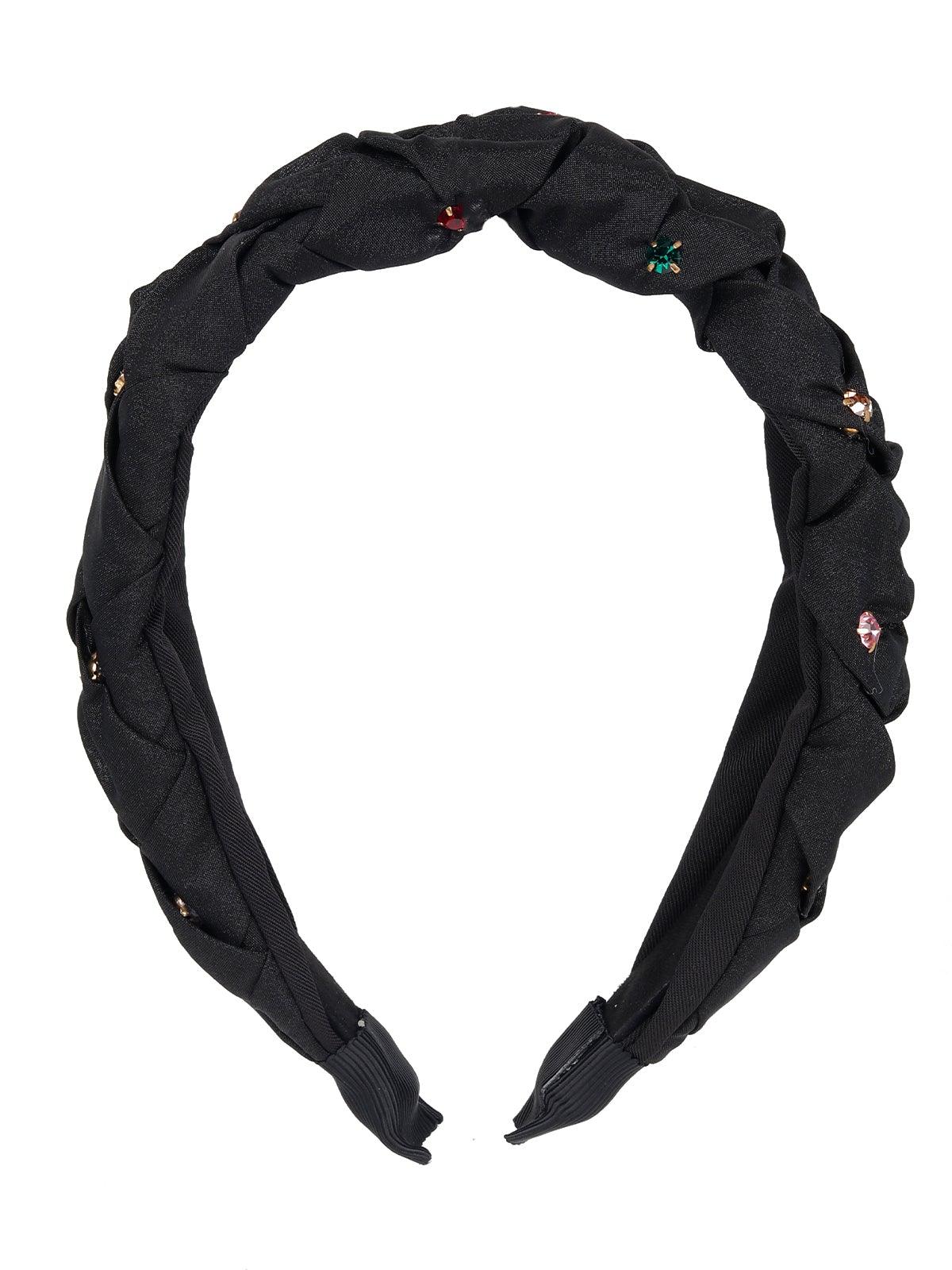 Odette Women Multicolour Rhinestones Hairband - Image 3