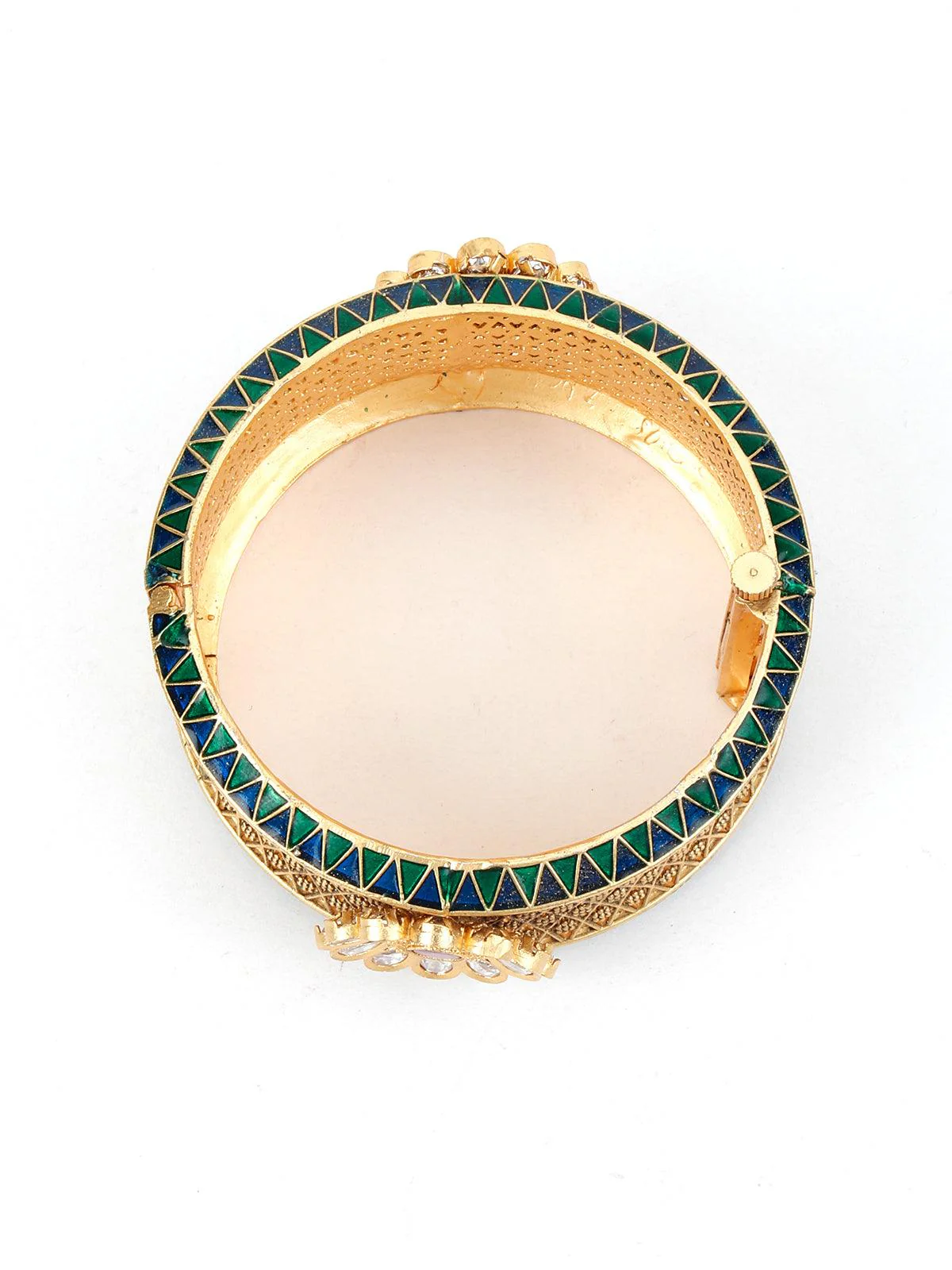 Odette Women Traditional Openable Bangle With Crafting Work - Image 6