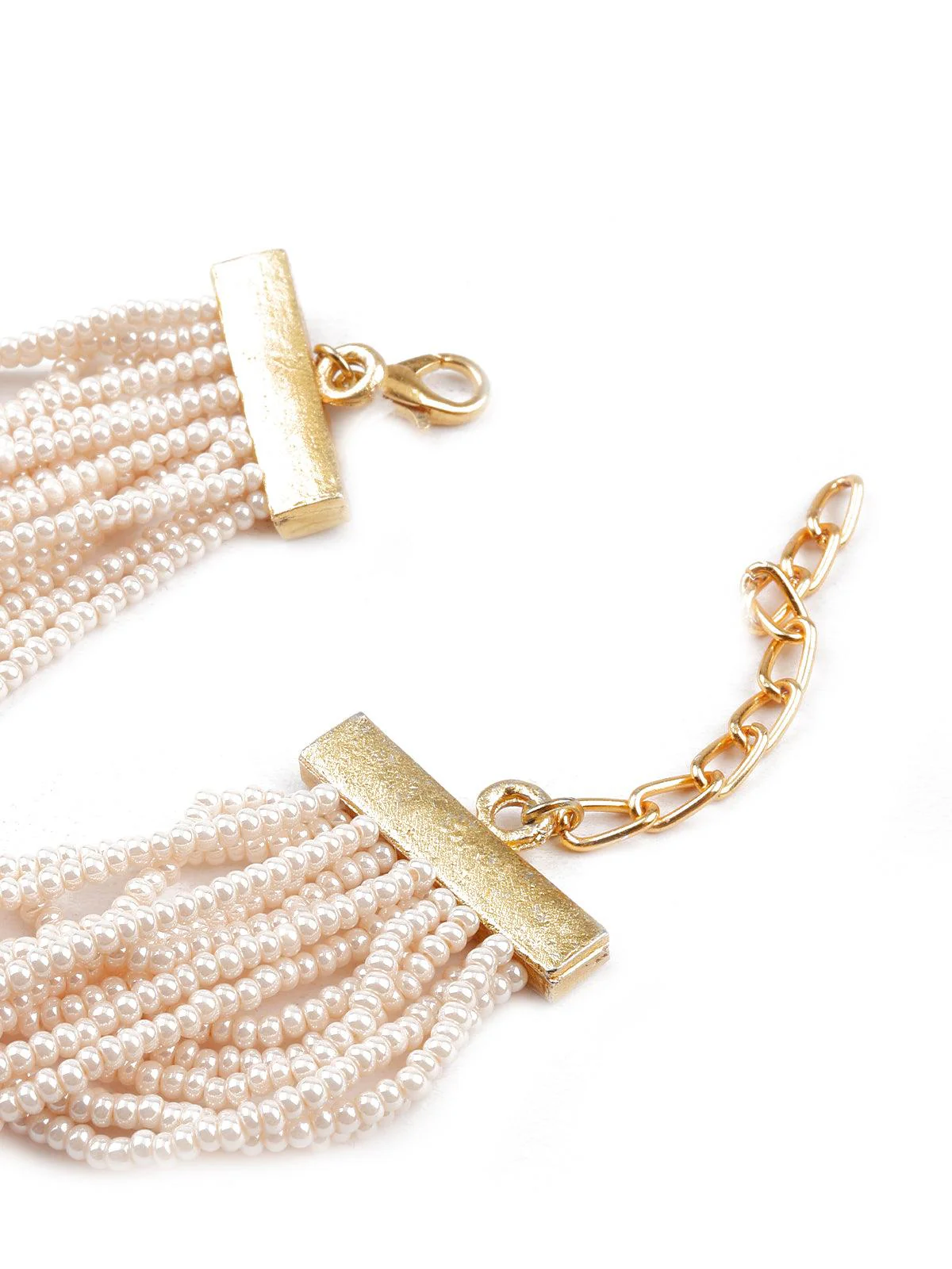 Odette Women Traditional White Beaded Bracelet - Image 6