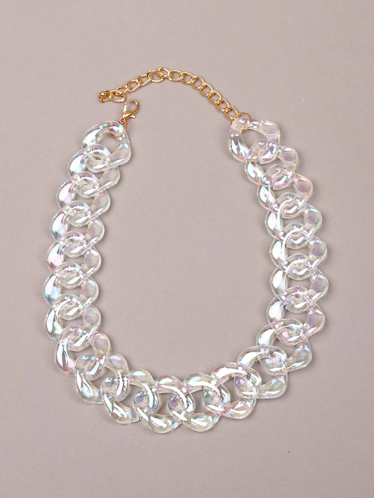 Odette Women Transparent Metal Chain - Image 3
