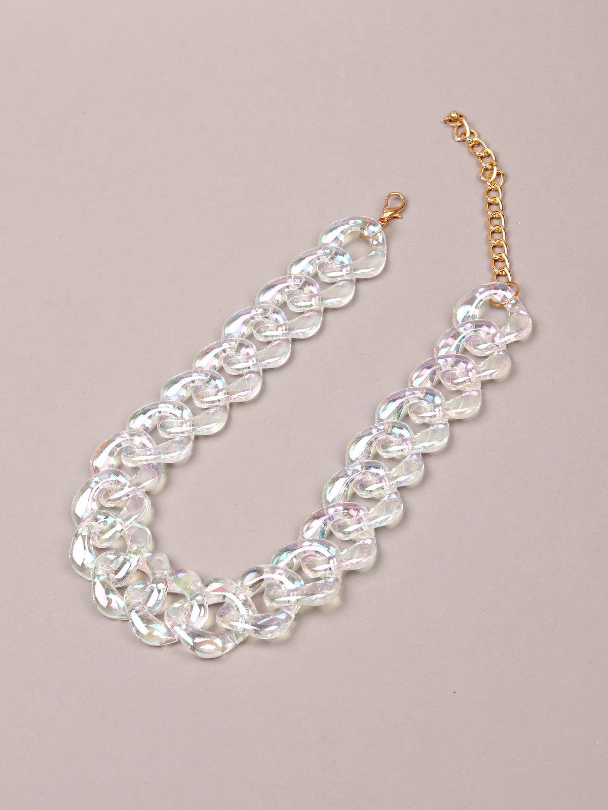 Odette Women Transparent Metal Chain - Image 4