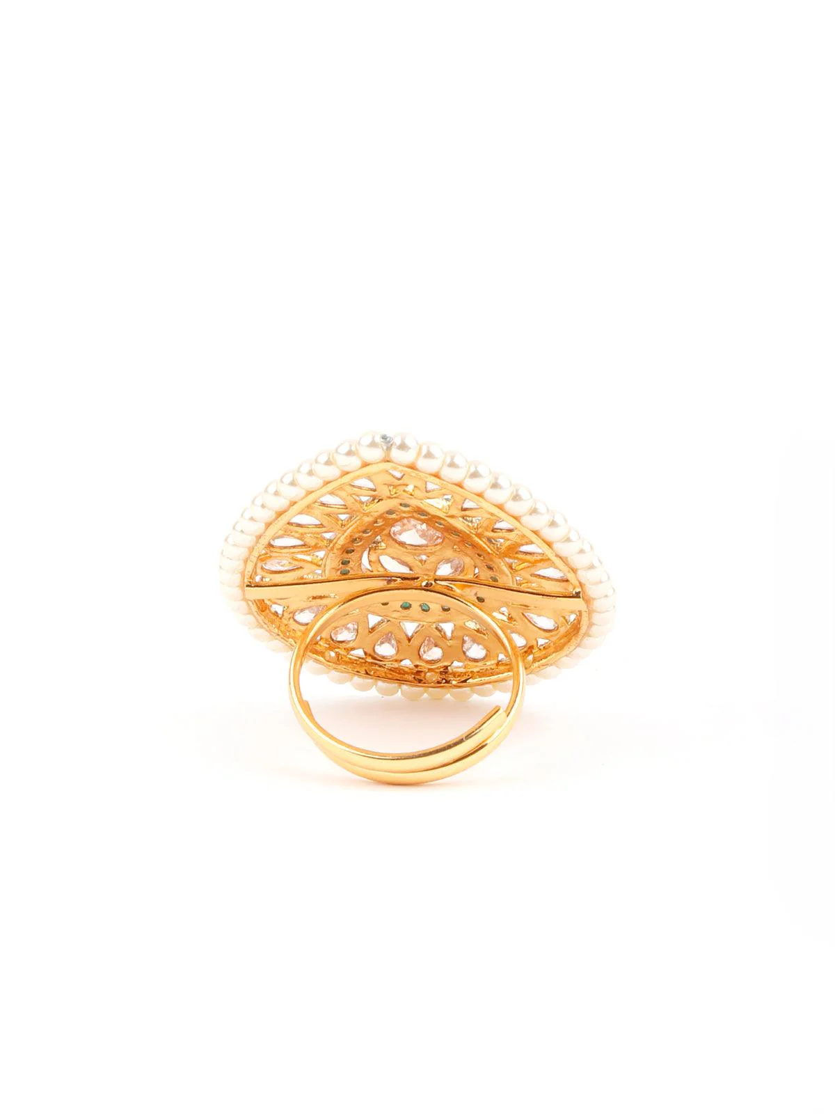 Odette Women Trendy Drop Shape Finger Ring - Image 4