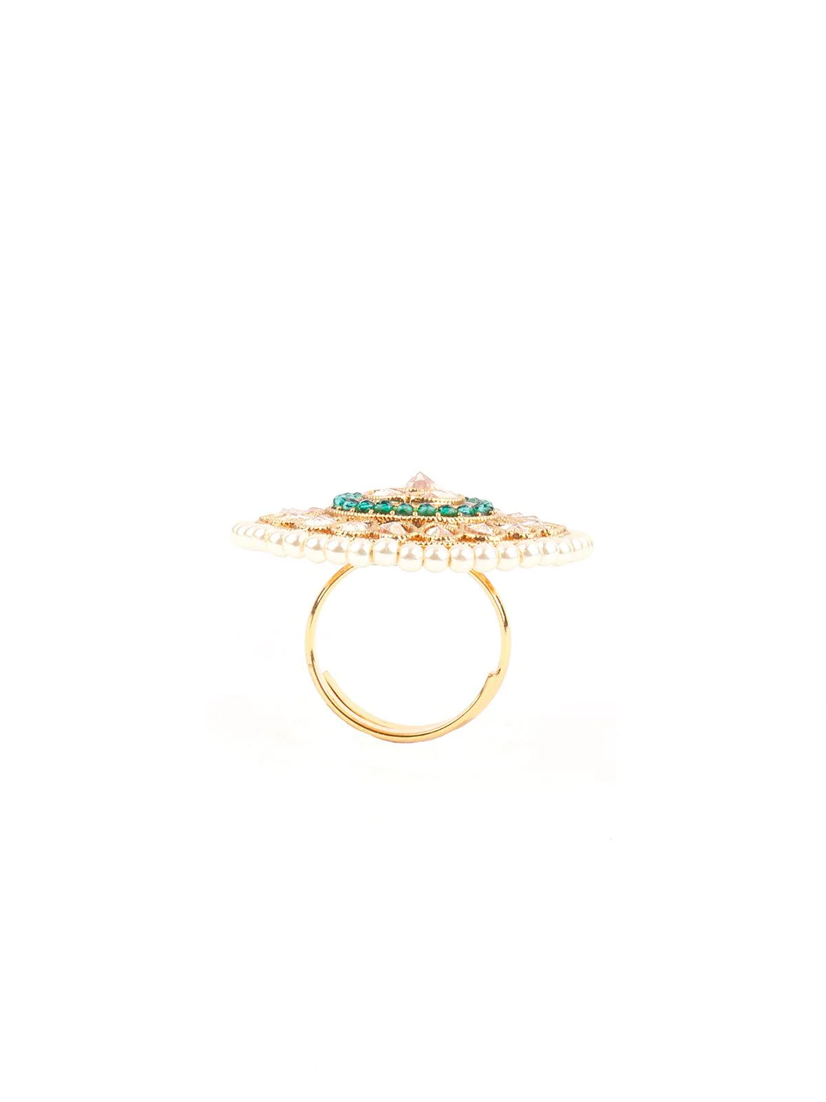 Odette Women Trendy Drop Shape Finger Ring - Image 5
