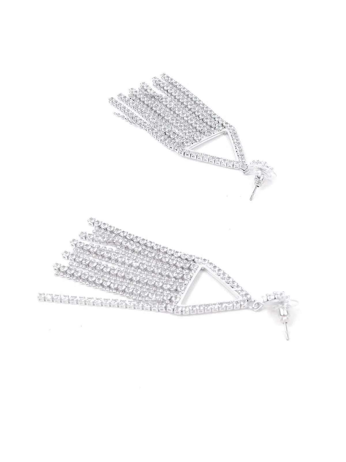 Odette Women Silver Metal Earrings - Image 5