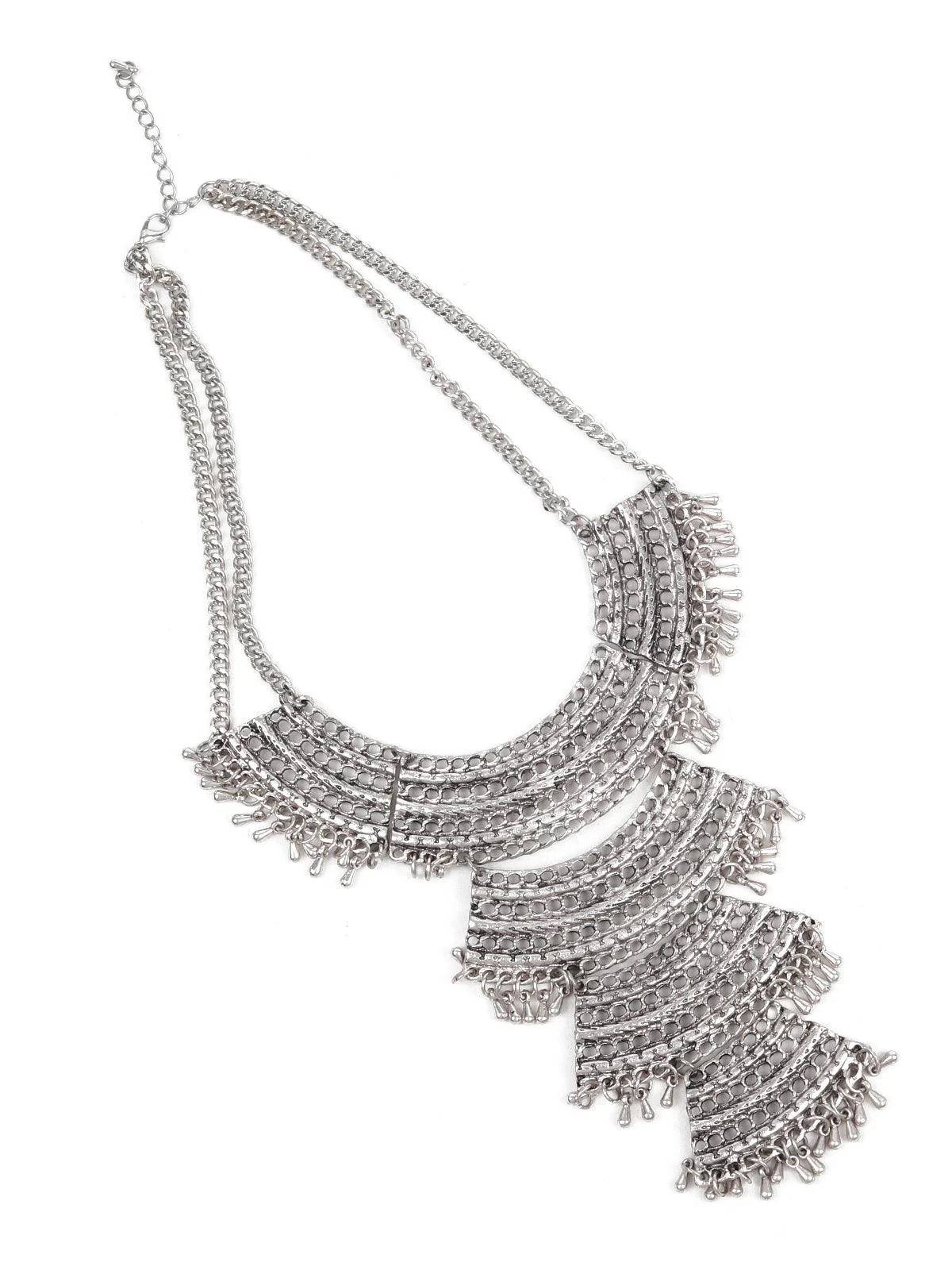 Odette Women Tribal Black Choker Necklace - Image 2
