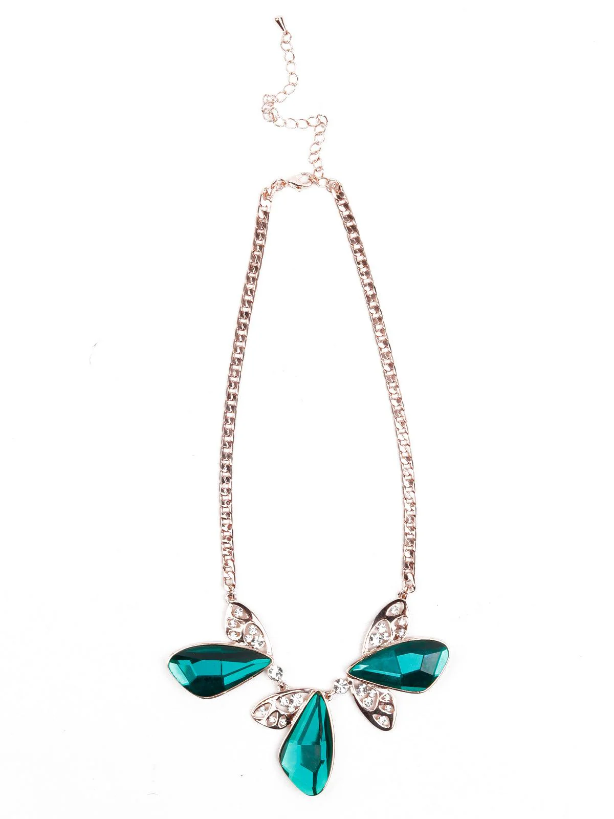 Odette Women Turquoise Metal Necklace - Image 3